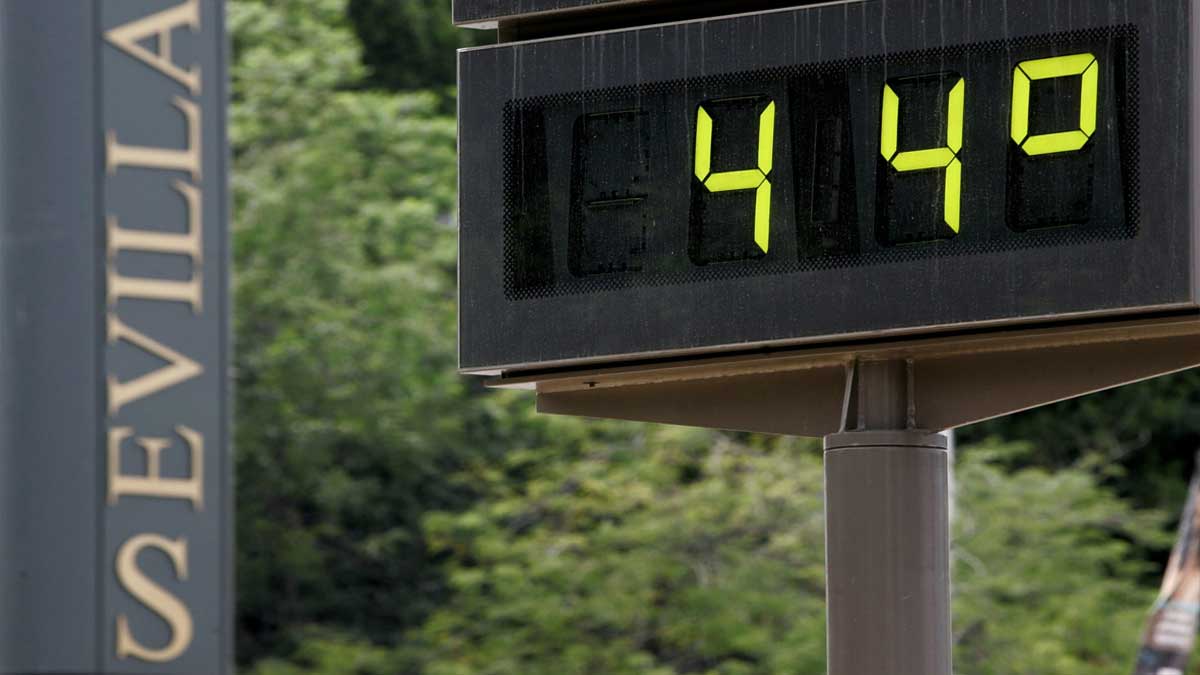 Altas temperaturas en Sevilla.