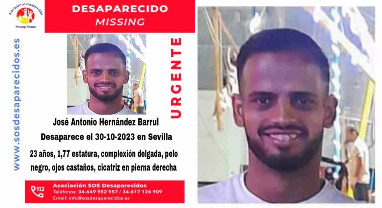 Llamamiento a la colaboración ciudadana por la desaparición de un joven de 23 años en Sevilla