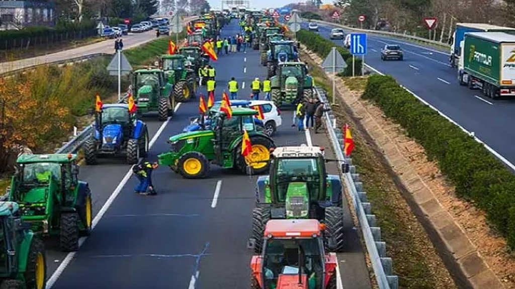 Tractorada en Sevilla.