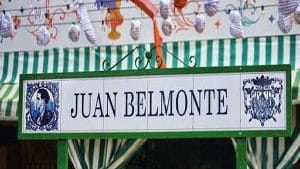 Calle Juan Belmonte en la Feria de Sevilla.