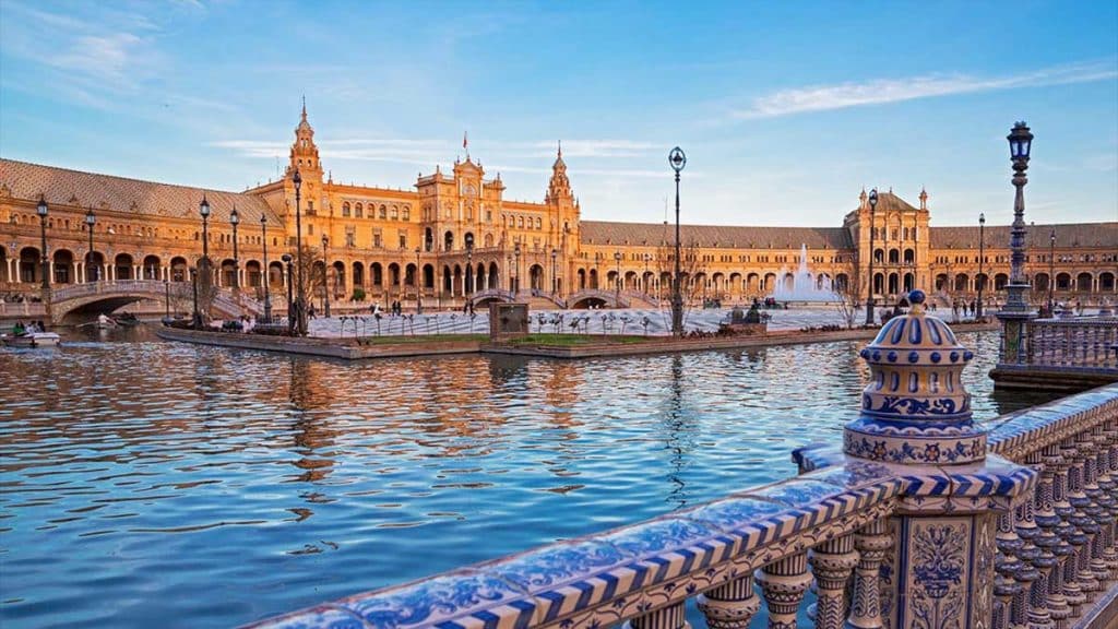 Vista de la Plaza de España.