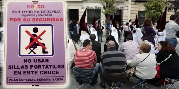 El Cecop toma medidas contra las acampadas y ‘murallas’ de sillas en Semana Santa de Sevilla