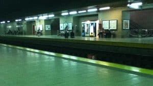 Estación de metro de Sevilla en San Bernardo.