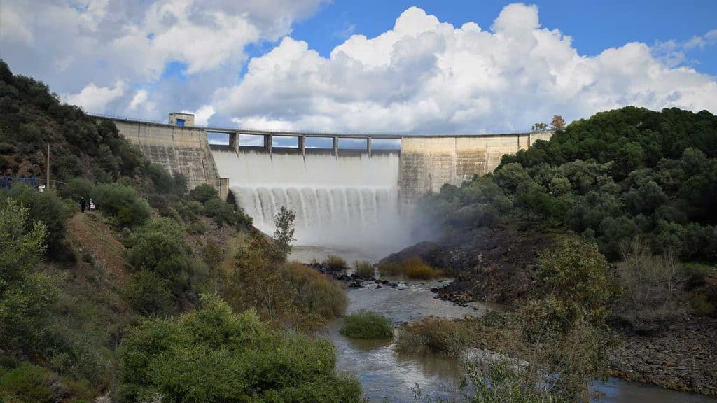 Vista del embalse del Gergal.