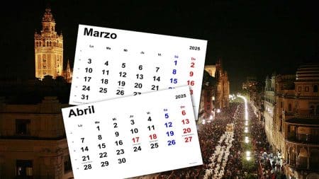 Sevilla en Semana Santa y calendarios.
