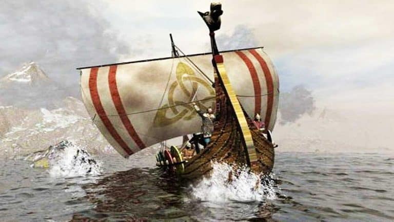 Barco de los temidos vikingos.
