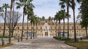 Vista del Parlamento de Andalucía.