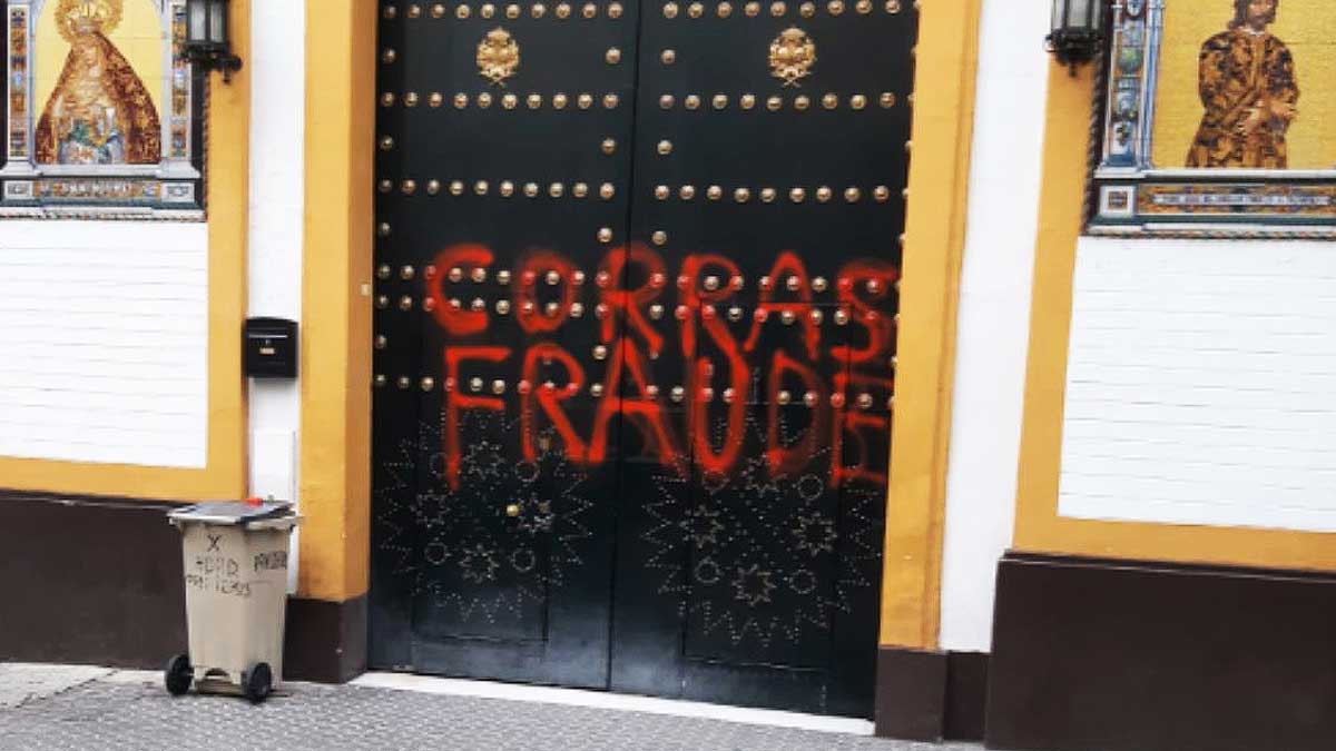 Acto vandálico en la iglesia de los Panaderos.