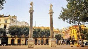 Columnas de la Alameda de Hércules en Sevilla.