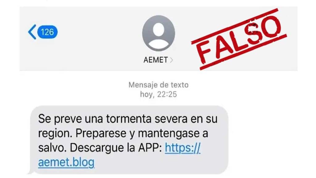 Fraude usando a AEMET.