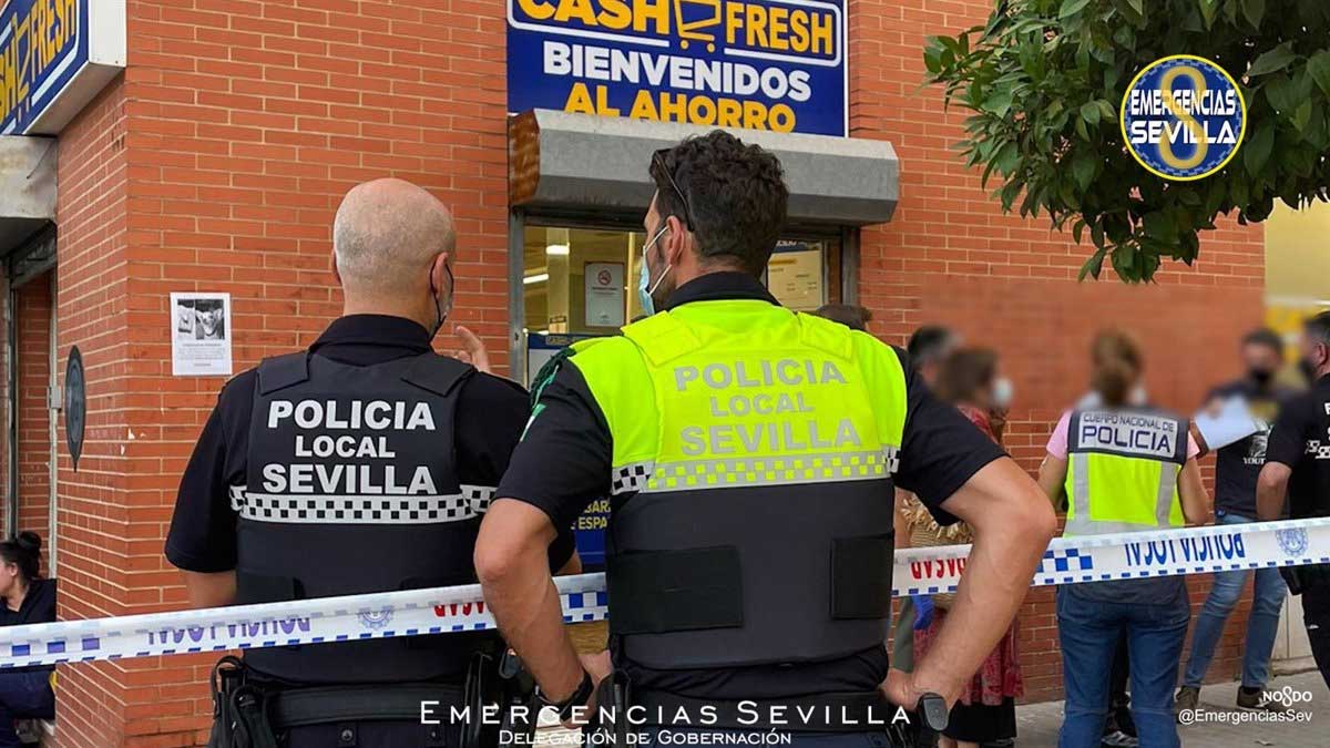 Policía Local en la zona de Los Pajaritos.