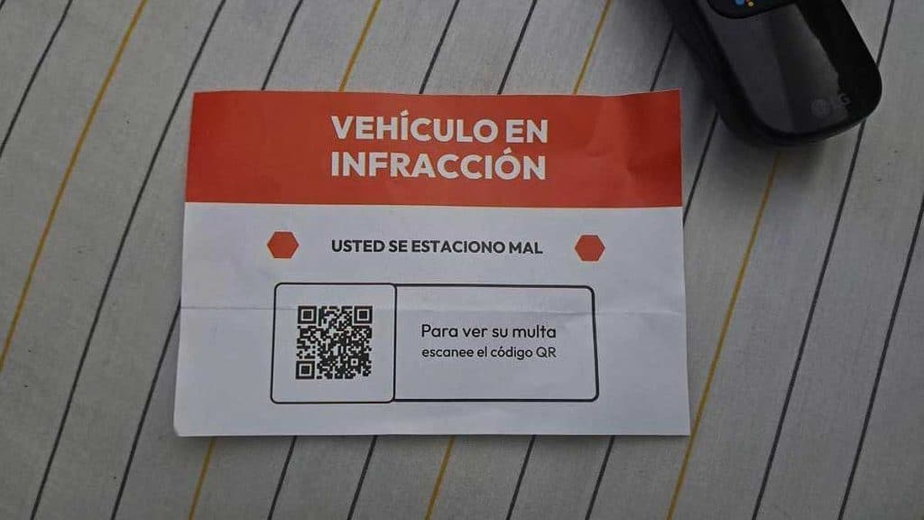 Imagen del QR fraudulento.