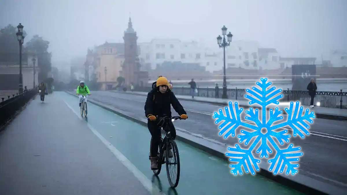 Hace frío en Sevilla.