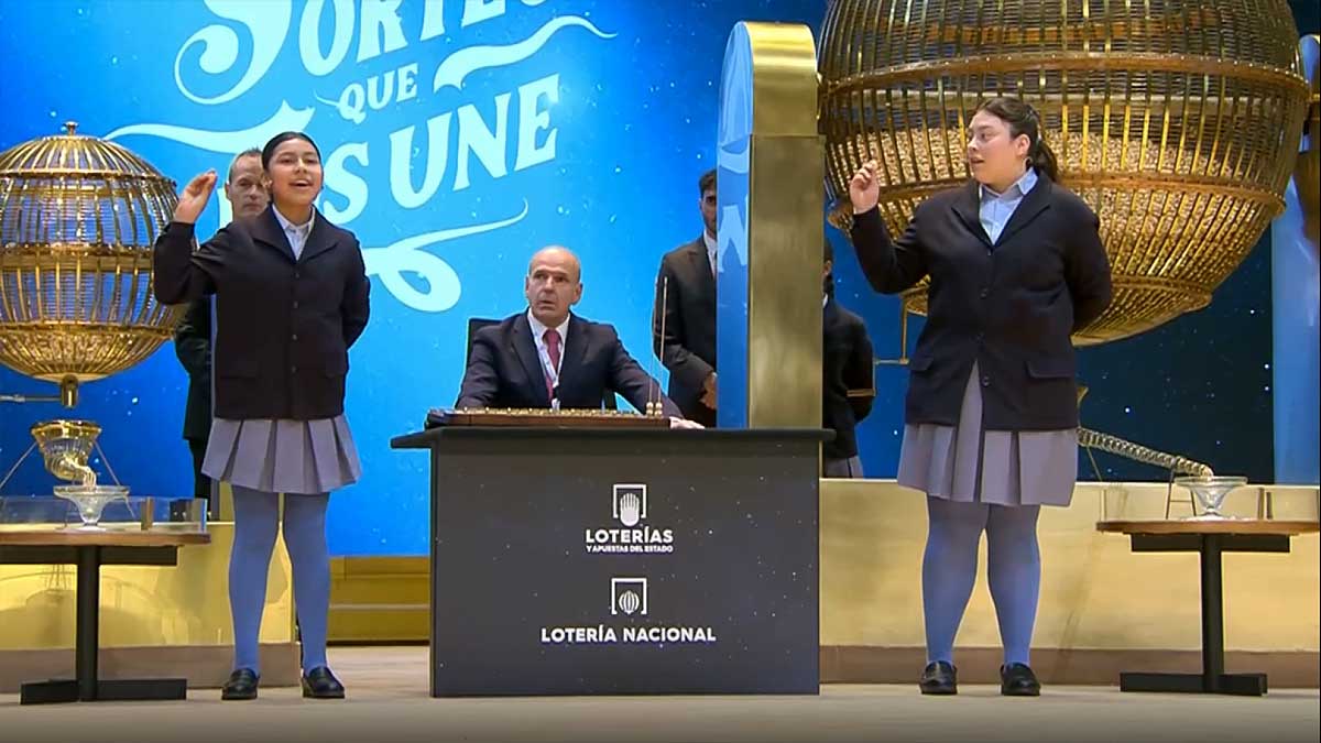 Sorteo de la Lotería de la Navidad.