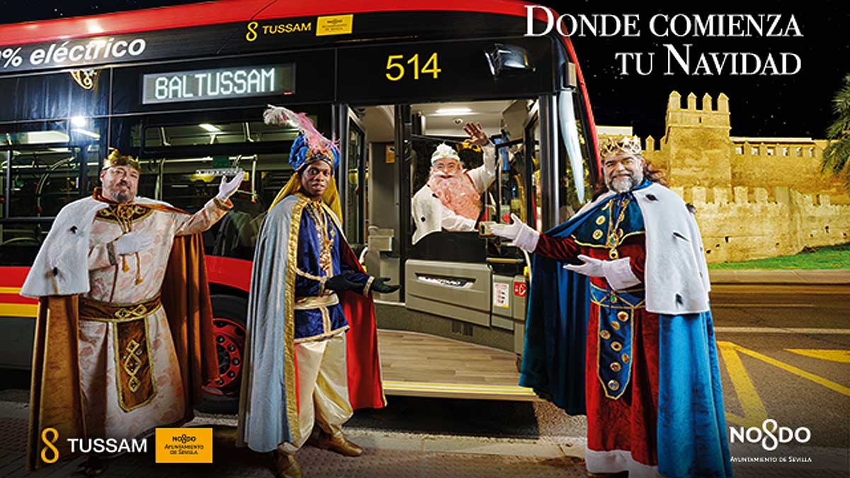 La Navidad y el transporte público en Sevilla con Tussam.