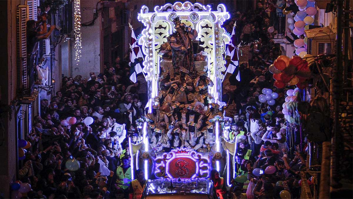 Carroza Rey Mago en Sevilla.