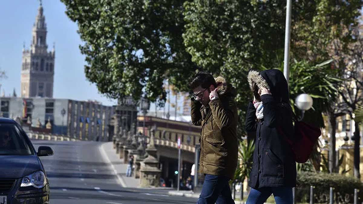 Frío en el barrio de San Bernardo.