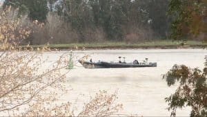 Dos narcolanchas en el Guadalquivir a la altura de Sevilla.