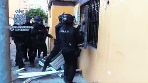 Narcopiso intervenido por la Policía Nacional.