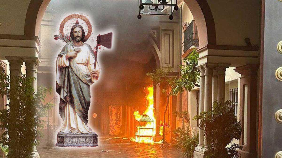 San Judas Tadeo y el incendio.