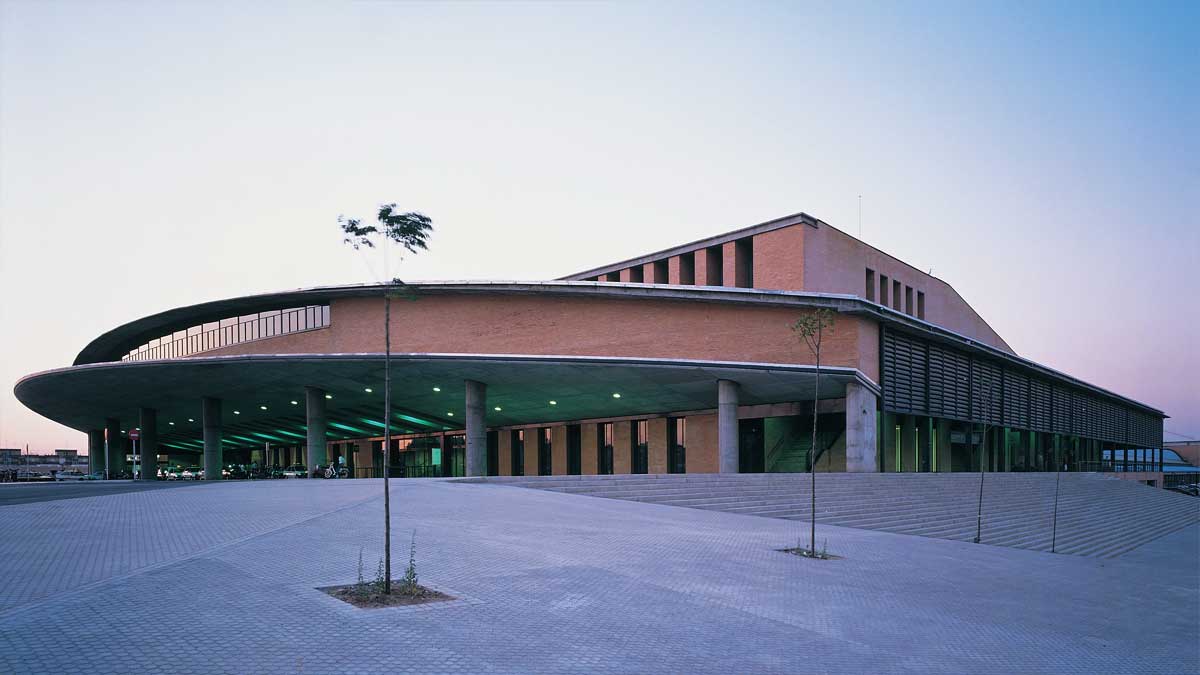Vista de la estación de Santa Justa.