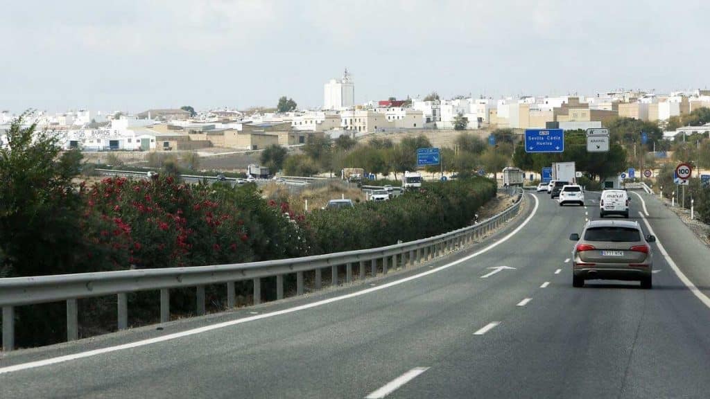 Carretera donde se produjo el incidente.