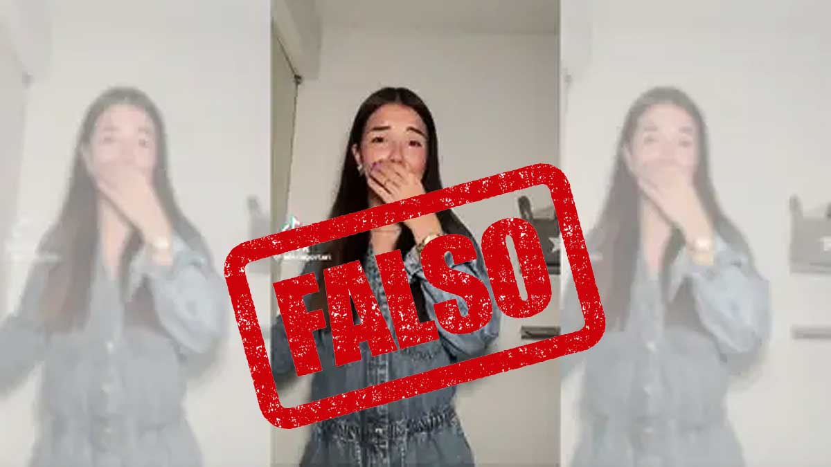 Elena Gortari fingiendo acoso.