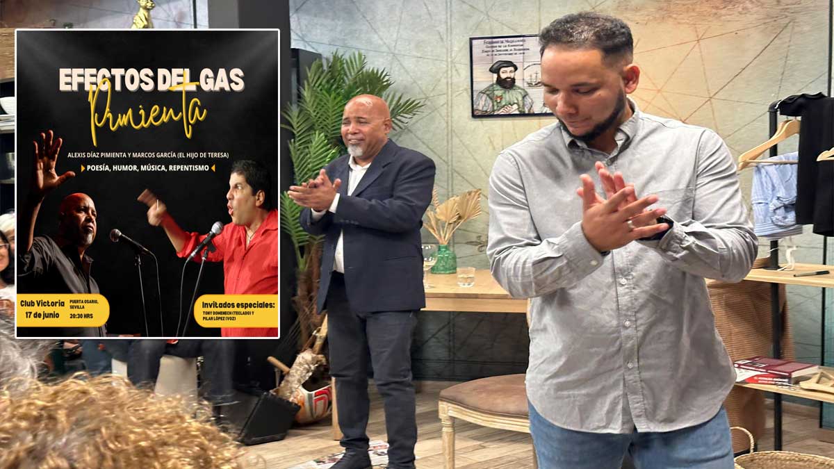 Tocando palmas los miembros de "Efecto del Gas Pimienta".