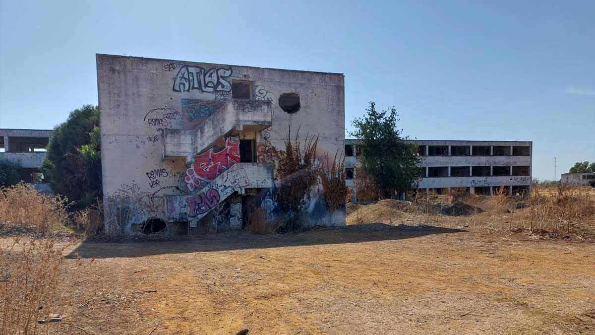 El "Sanatorio de los Muertos" en su estado actual.