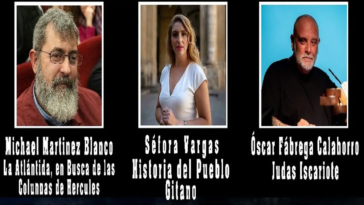 Tres ponentes para las charlas en Bormujos, sus caras y conferencias.