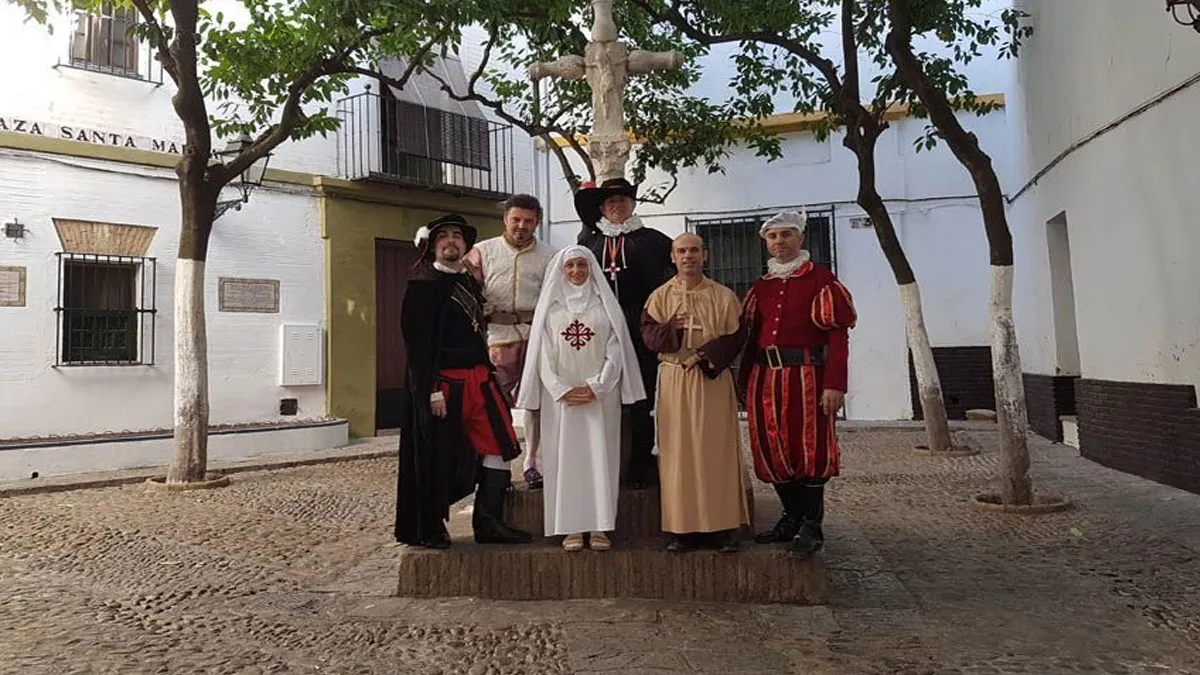 Actores interpretando "Don Juan y Doña Inés".