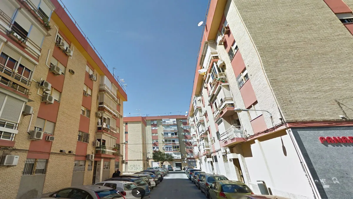 Vista de los bloques de pisos en la calle León X.