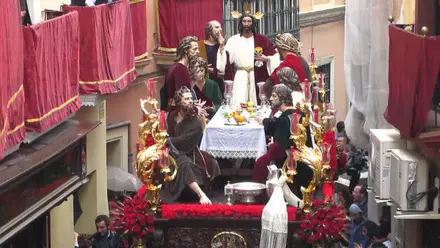 Paso de La Cena en Carrera Oficial.