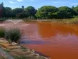 El lago de Sevilla Este se tiñe de rojo y los vecinos ya temen problemas de toxicidad