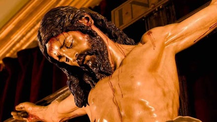 Imagen de medio cuerpo del Cristo de los Estudiantes, del Cristo de la Buena Muerte,