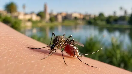 Mosquito a orillas del Guadalquivir.